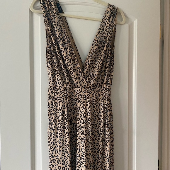 Bebe leopard wide leg jumpsuit - Picture 1 of 2